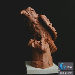 Escultura em Clay -Aguia