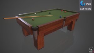 Modelagem 3d - Mesa de sinuca