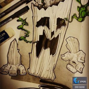 Desenho tradicional - fantasia