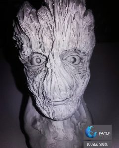 Escultura em Clay - Groot