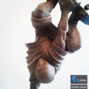 Escultura em clay - skatista