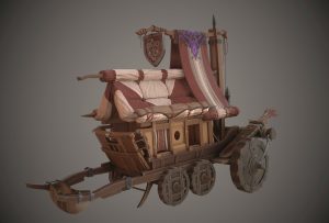 Modelagem 3d - conceito de carruagem